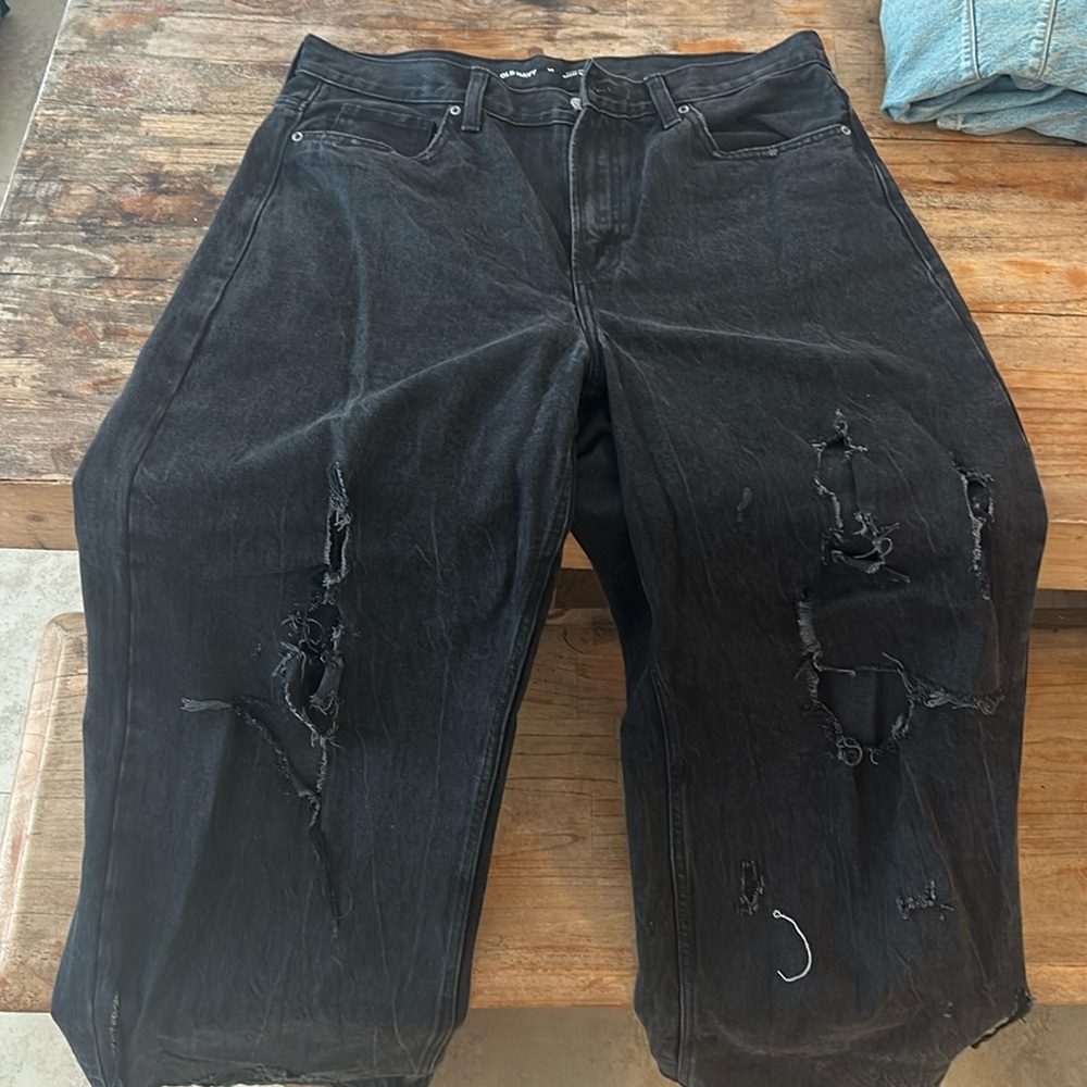 OLD NAVY DENIM EXTRA HIGH RISE BAGGY JEAN 14